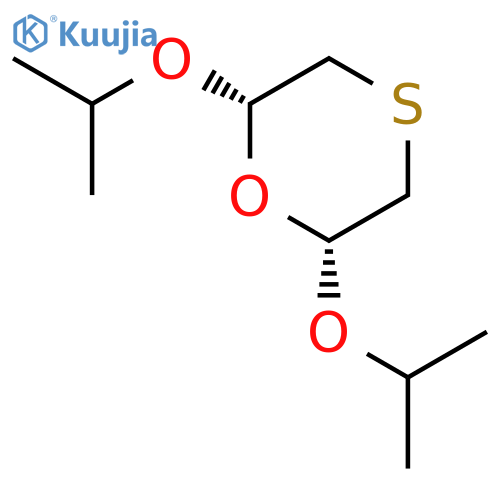 1,4-Oxathiane, 2,6-bis(1-methylethoxy)-, cis- structure