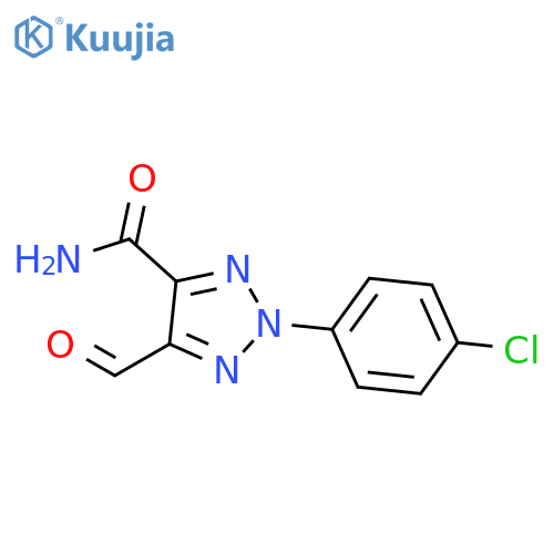 2H-1,2,3-TRIAZOLE-4-CARBOXAMIDE, 2-(4-CHLOROPHENYL)-5-FORMYL- structure