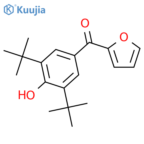 Methanone, [3,5-bis(1,1-dimethylethyl)-4-hydroxyphenyl]-2-furanyl- structure