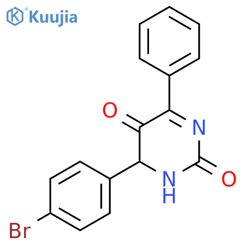 2,5-Pyrimidinedione, 6-(4-bromophenyl)-1,6-dihydro-4-phenyl- structure