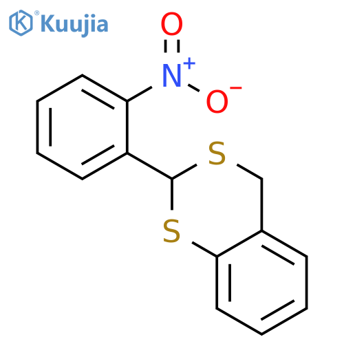 4H-1,3-Benzodithiin, 2-(2-nitrophenyl)- structure
