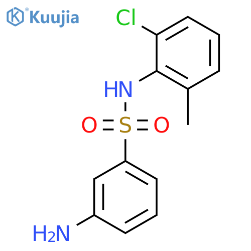BENZENESULFONAMIDE, 3-AMINO-N-(2-CHLORO-6-METHYLPHENYL)- structure