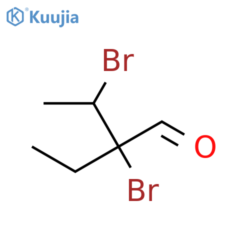 Butanal, 2,3-dibromo-2-ethyl- structure