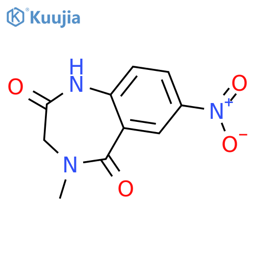 1H-1,4-Benzodiazepine-2,5-dione, 3,4-dihydro-4-methyl-7-nitro- structure