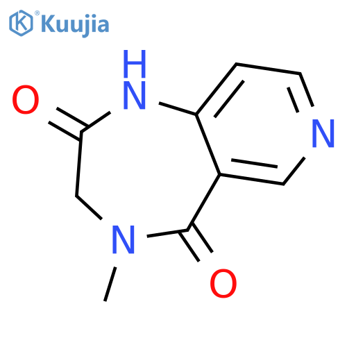 1H-PYRIDO[4,3-E]-1,4-DIAZEPINE-2,5-DIONE, 3,4-DIHYDRO-4-METHYL- structure