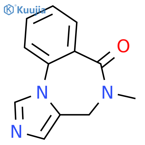 6H-IMIDAZO[1,5-A][1,4]BENZODIAZEPIN-6-ONE, 4,5-DIHYDRO-5-METHYL- structure