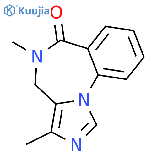 6H-IMIDAZO[1,5-A][1,4]BENZODIAZEPIN-6-ONE, 4,5-DIHYDRO-3,5-DIMETHYL- structure