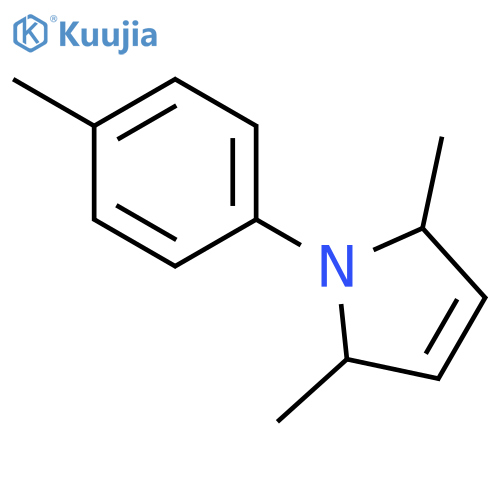 1H-PYRROLE, 2,5-DIHYDRO-2,5-DIMETHYL-1-(4-METHYLPHENYL)- structure