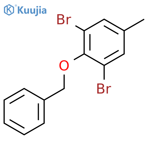 2-Benzyloxy-1,3-dibromo-5-methylbenzene structure