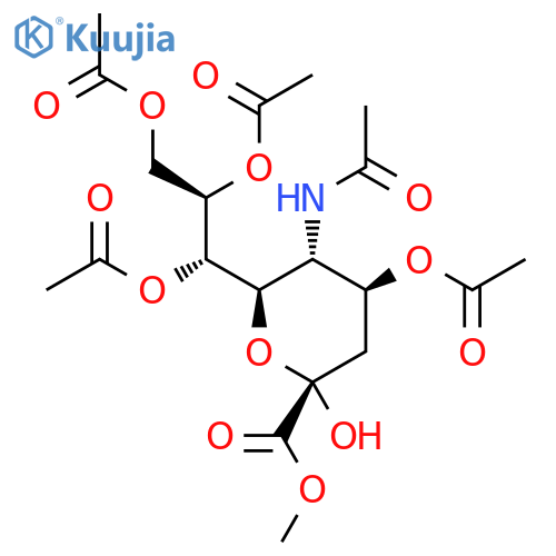 4,7,8,9-Tetra-O-acetyl-N-acetylneuraminic Acid Methyl Ester structure