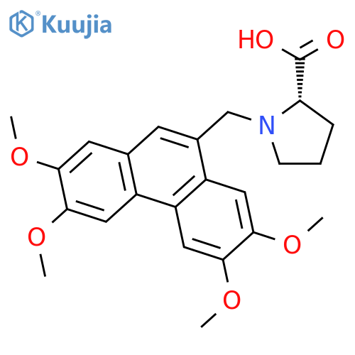 L-PROLINE, 1-[(2,3,6,7-TETRAMETHOXY-9-PHENANTHRENYL)METHYL]- structure