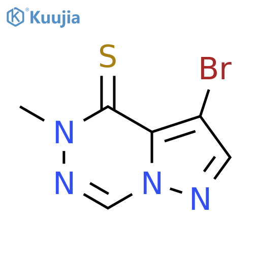 PYRAZOLO[1,5-D][1,2,4]TRIAZINE-4(5H)-THIONE, 3-BROMO-5-METHYL- structure