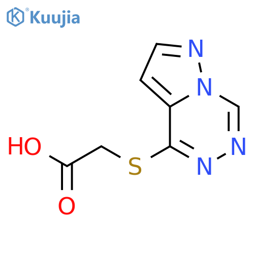 Acetic acid, (pyrazolo[1,5-d][1,2,4]triazin-4-ylthio)- structure