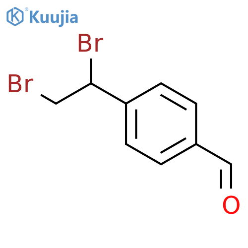 Benzaldehyde, 4-(1,2-dibromoethyl)- structure