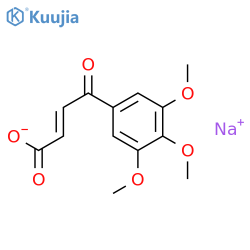 2-Butenoic acid,4-oxo-4-(3,4,5-trimethoxyphenyl)-, sodium salt, (E)- (9CI) structure