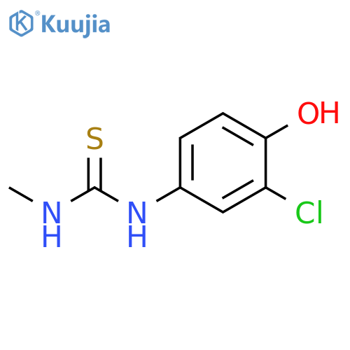 THIOUREA, N-(3-CHLORO-4-HYDROXYPHENYL)-N'-METHYL- structure