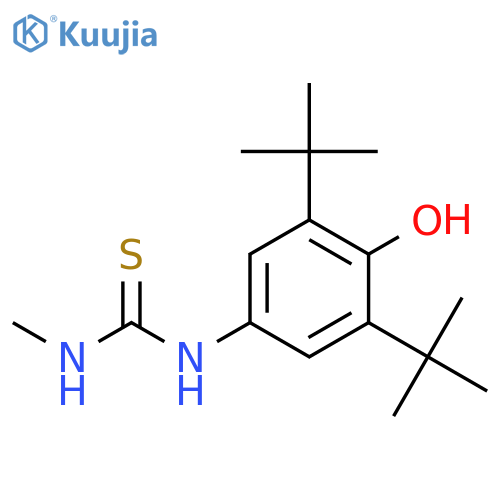 THIOUREA, N-[3,5-BIS(1,1-DIMETHYLETHYL)-4-HYDROXYPHENYL]-N'-METHYL- structure