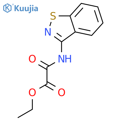 ACETIC ACID, (1,2-BENZISOTHIAZOL-3-YLAMINO)OXO-, ETHYL ESTER structure