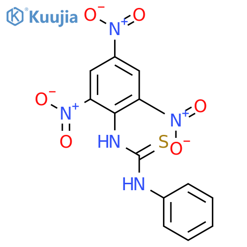 Thiourea, N-phenyl-N'-(2,4,6-trinitrophenyl)- structure