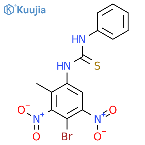 THIOUREA, N-(4-BROMO-2-METHYL-3,5-DINITROPHENYL)-N'-PHENYL- structure