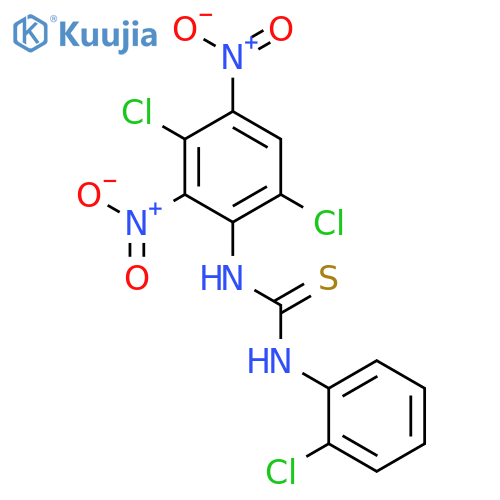 Thiourea, N-(2-chlorophenyl)-N'-(3,6-dichloro-2,4-dinitrophenyl)- structure