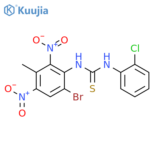 Thiourea, N-(6-bromo-3-methyl-2,4-dinitrophenyl)-N'-(2-chlorophenyl)- structure