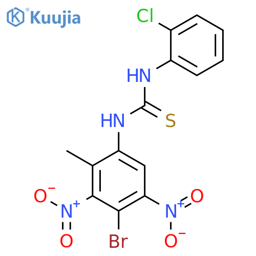 Thiourea, N-(4-bromo-2-methyl-3,5-dinitrophenyl)-N'-(2-chlorophenyl)- structure