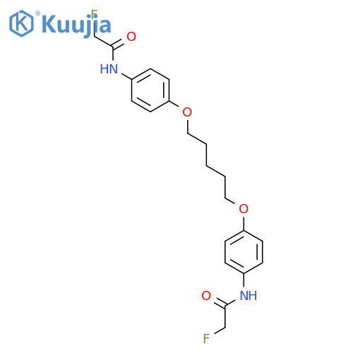 Acetamide, N,N'-[1,5-pentanediylbis(oxy-4,1-phenylene)]bis[2-fluoro- structure