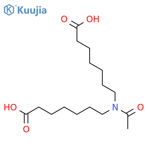 HEPTANOIC ACID, 7,7'-(ACETYLIMINO)BIS- structure
