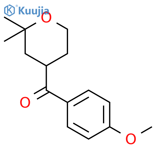 METHANONE, (4-METHOXYPHENYL)(TETRAHYDRO-2,2-DIMETHYL-2H-PYRAN-4-YL)- structure