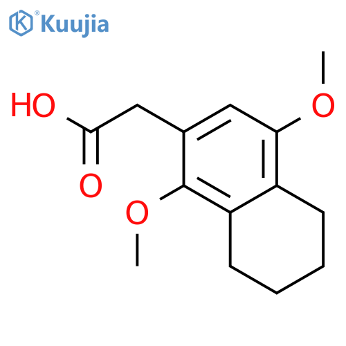 2-Naphthaleneacetic acid, 5,6,7,8-tetrahydro-1,4-dimethoxy- structure