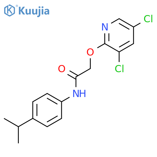 ACETAMIDE, 2-[(3,5-DICHLORO-2-PYRIDINYL)OXY]-N-[4-(1-METHYLETHYL)PHENYL]- structure