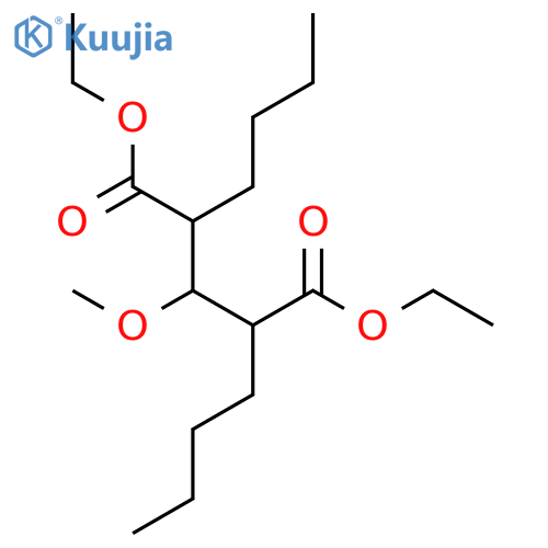 PENTANEDIOIC ACID, 2,4-DIBUTYL-3-METHOXY-, DIETHYL ESTER structure