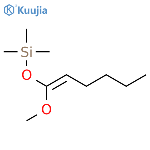 Silane, [(1-methoxy-1-hexenyl)oxy]trimethyl- structure