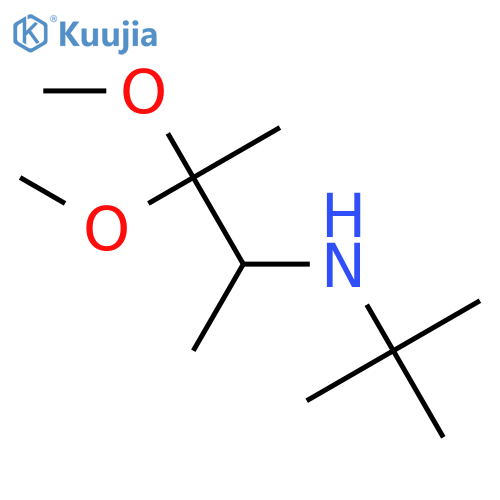 2-BUTANAMINE, N-(1,1-DIMETHYLETHYL)-3,3-DIMETHOXY- structure