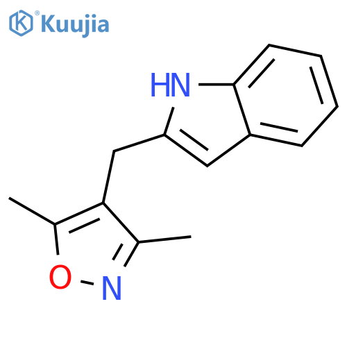 1H-Indole, 2-[(3,5-dimethyl-4-isoxazolyl)methyl]- structure