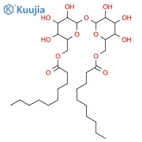 a-D-Glucopyranoside,6-O-(1-oxodecyl)-a-D-glucopyranosyl,6-decanoate structure