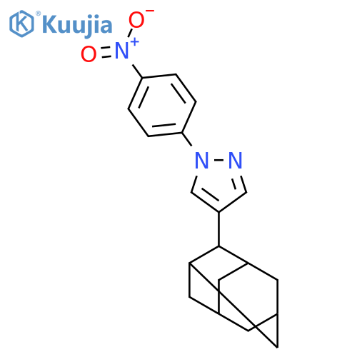 1H-Pyrazole, 1-(4-nitrophenyl)-4-tricyclo[3.3.1.13,7]dec-2-yl- structure