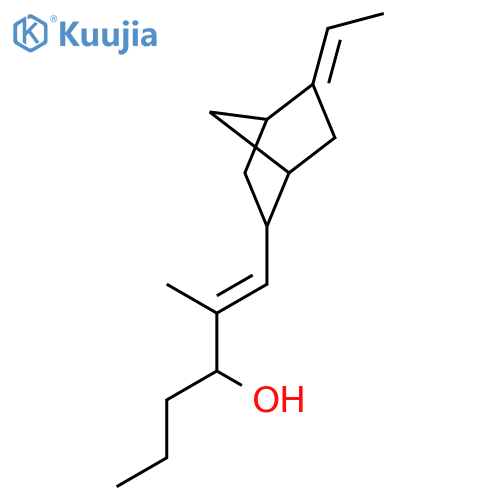 1-Hexen-3-ol, 1-(5-ethylidenebicyclo[2.2.1]hept-2-yl)-2-methyl- structure