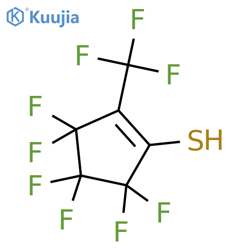 1-Cyclopentene-1-thiol, 3,3,4,4,5,5-hexafluoro-2-(trifluoromethyl)- structure