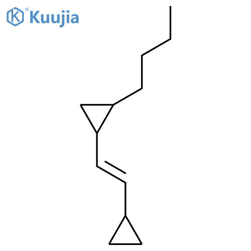 CYCLOPROPANE, 1-BUTYL-2-(2-CYCLOPROPYLETHENYL)- structure