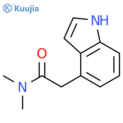 1H-INDOLE-4-ACETAMIDE, N,N-DIMETHYL- structure