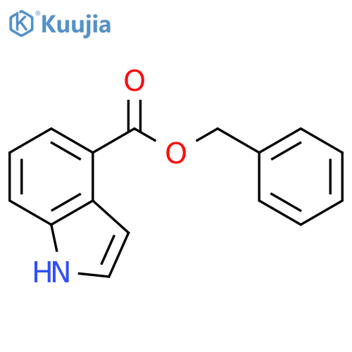 1H-Indole-4-carboxylic acid, phenylmethyl ester structure