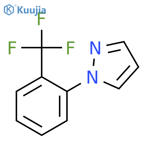 1H-PYRAZOLE, 1-[2-(TRIFLUOROMETHYL)PHENYL]- structure