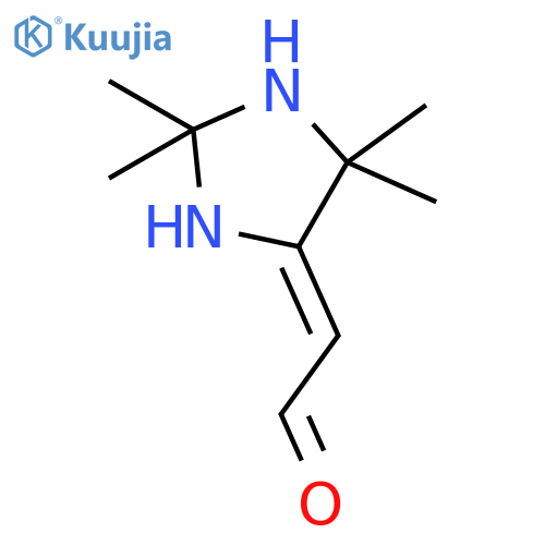 ACETALDEHYDE, (2,2,5,5-TETRAMETHYL-4-IMIDAZOLIDINYLIDENE)- structure