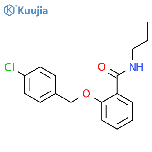 Benzamide, 2-[(4-chlorophenyl)methoxy]-N-propyl- structure