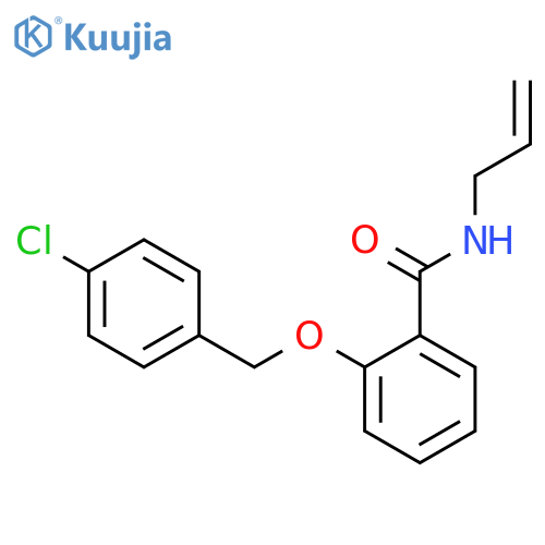 Benzamide, 2-[(4-chlorophenyl)methoxy]-N-2-propenyl- structure