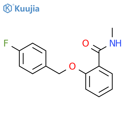 BENZAMIDE, 2-[(4-FLUOROPHENYL)METHOXY]-N-METHYL- structure