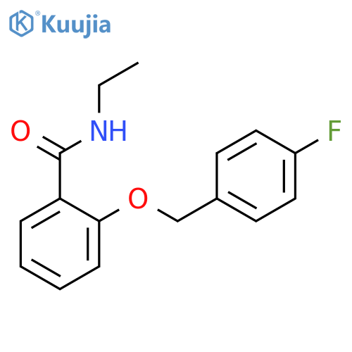 Benzamide, N-ethyl-2-[(4-fluorophenyl)methoxy]- structure