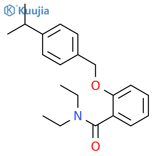 BENZAMIDE, N,N-DIETHYL-2-[[4-(1-METHYLETHYL)PHENYL]METHOXY]- structure